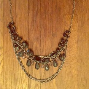 Black beaded necklace